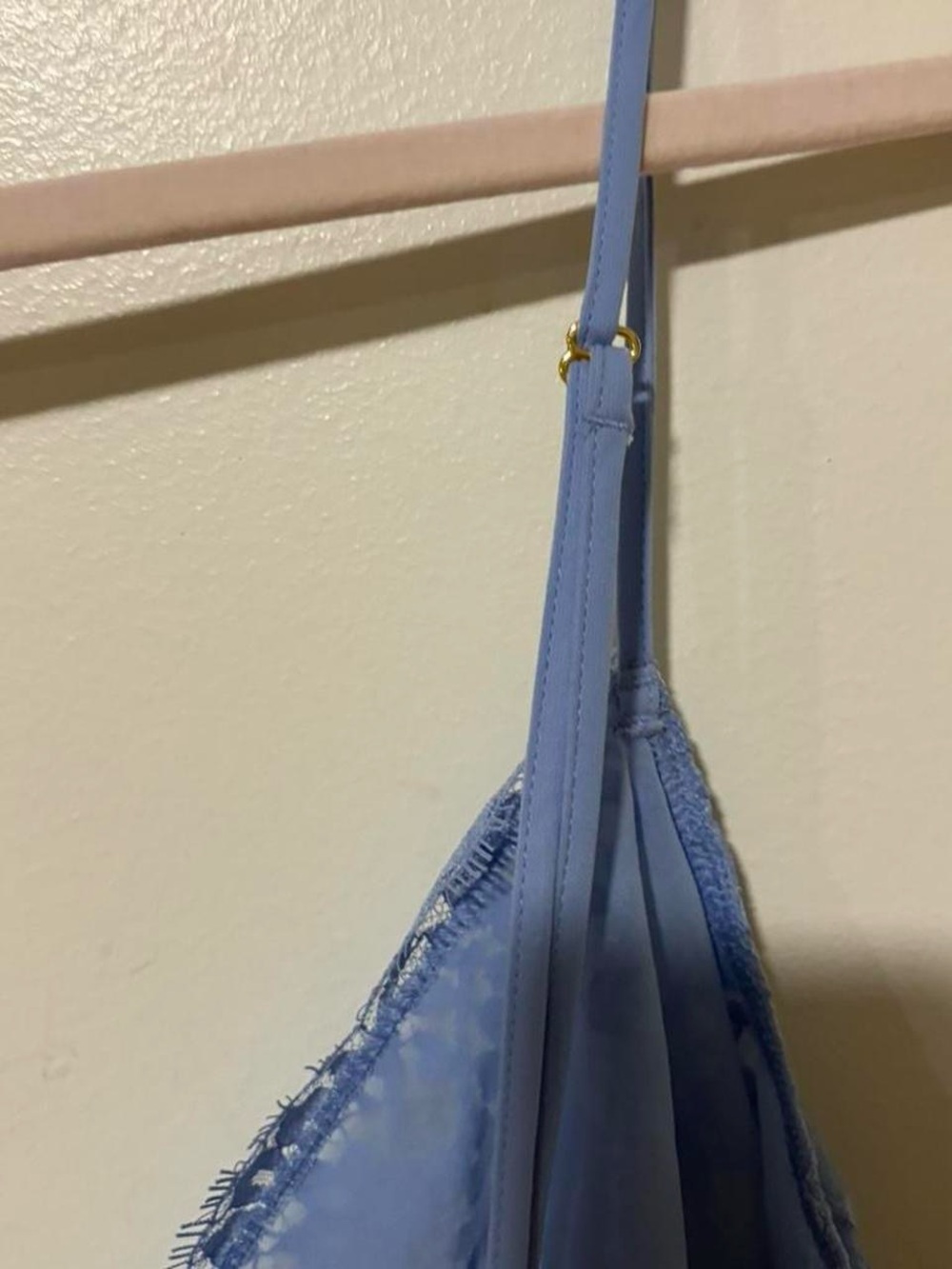 NWT Victoria Secret blue lace ruffled nighty XL - Picture 7 of 7